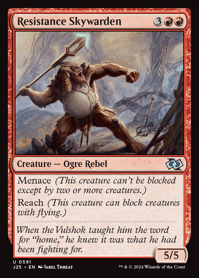 Resistance Skywarden card front