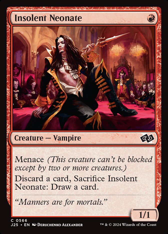 Insolent Neonate card front