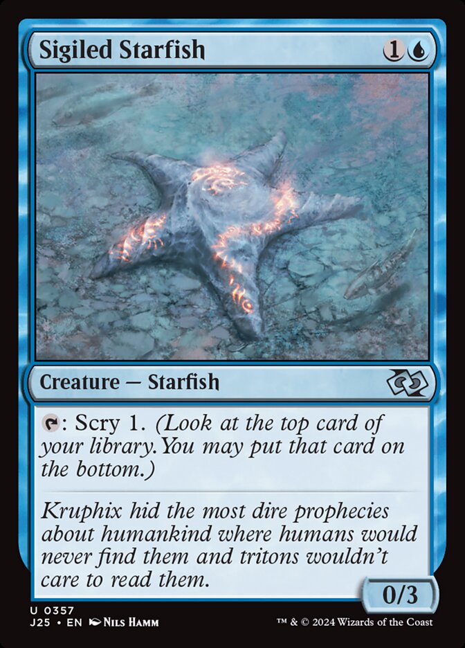 Sigiled Starfish card front