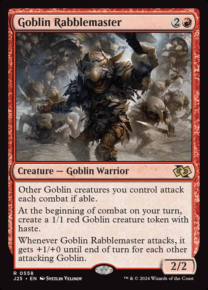 Goblin Rabblemaster card front