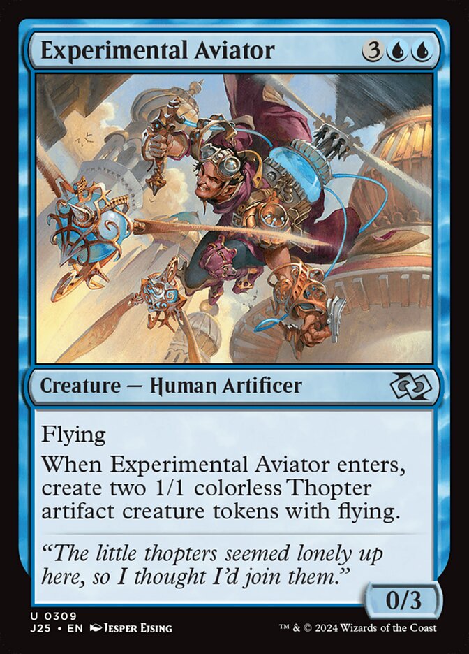 Experimental Aviator card front