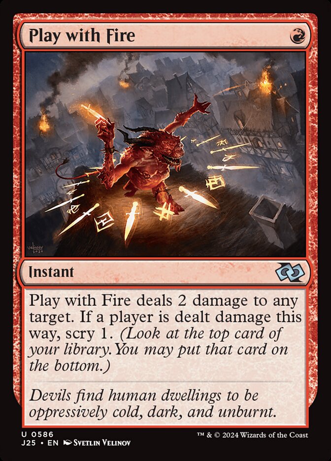Play with Fire card front