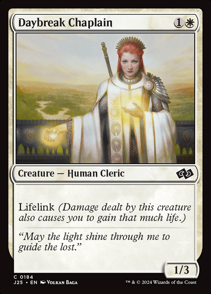 Daybreak Chaplain card front