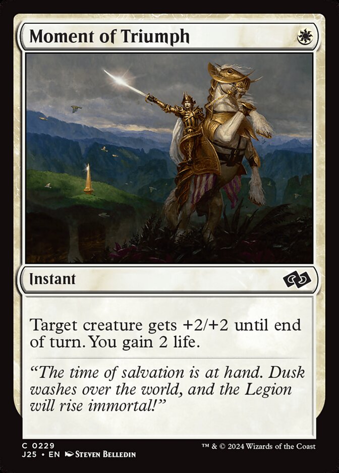 Moment of Triumph card front