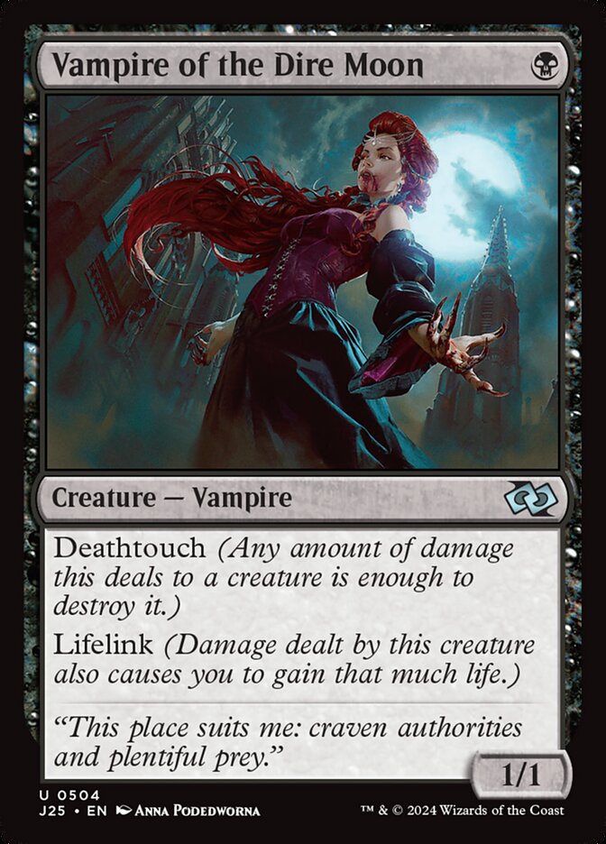 Vampire of the Dire Moon card front