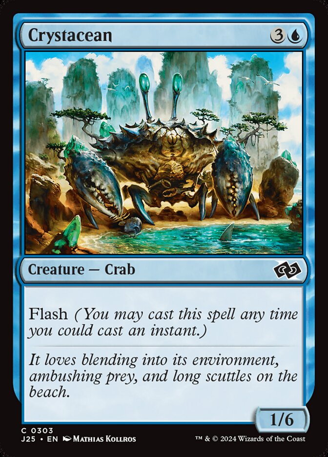 Crystacean card front