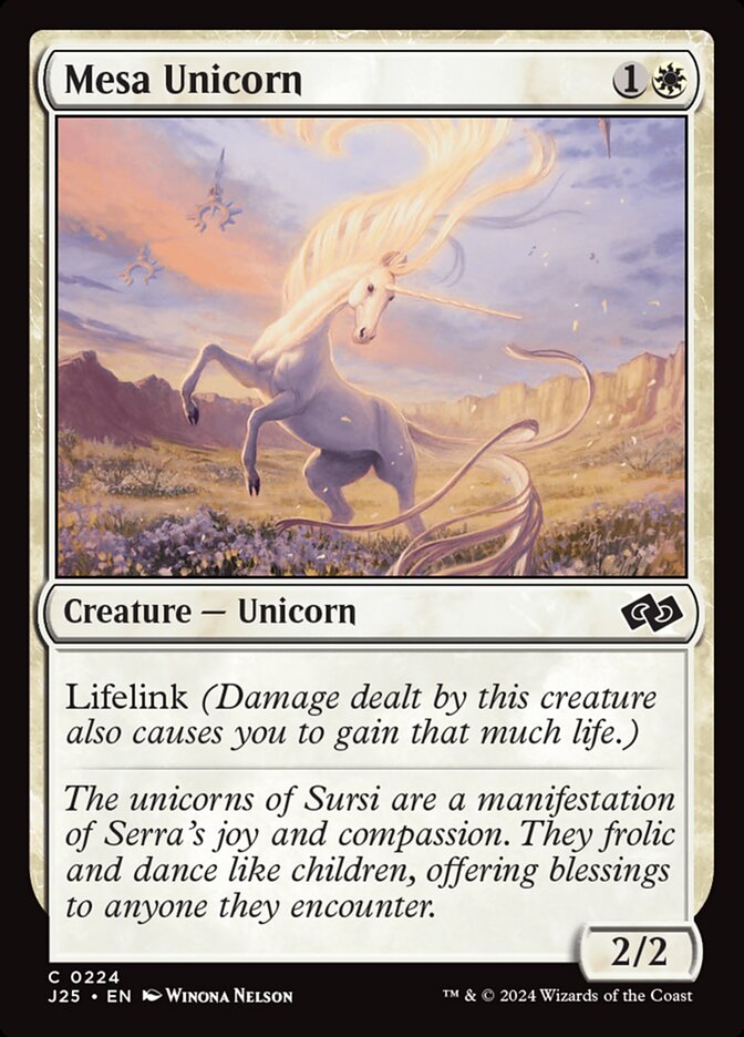 Mesa Unicorn card front