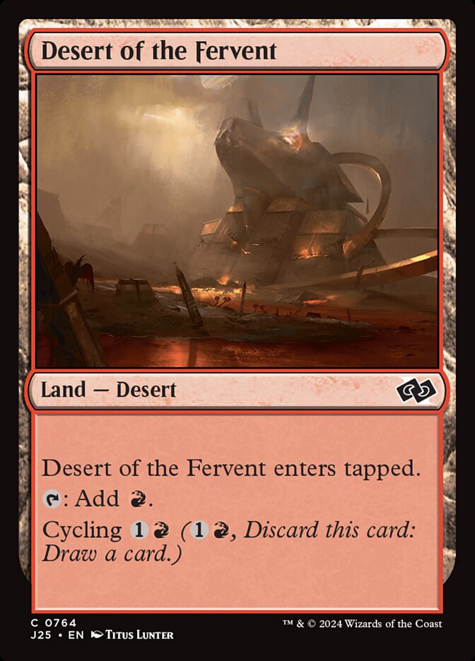 Desert of the Fervent card front