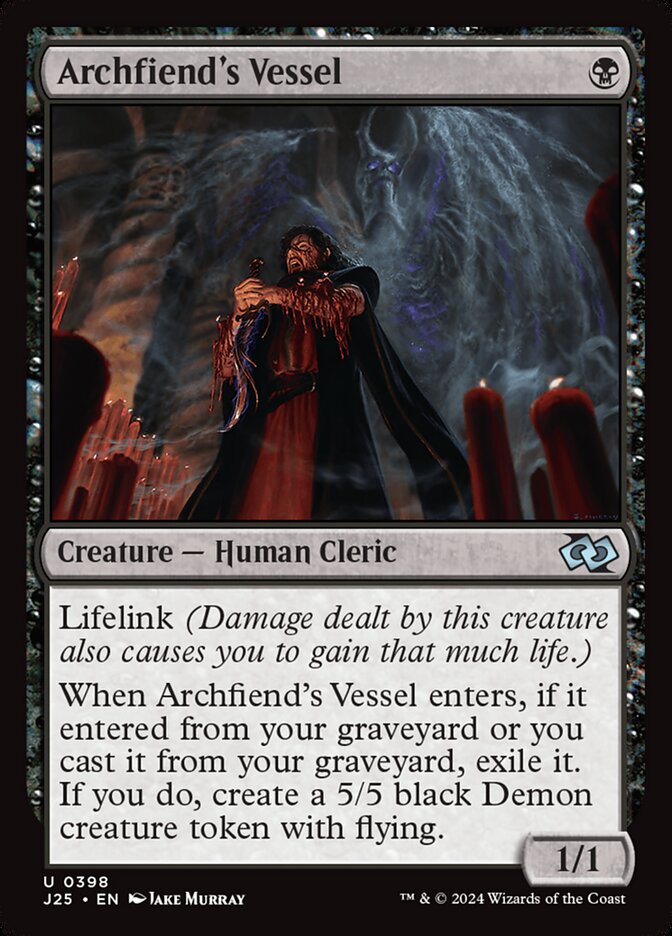 Archfiend's Vessel card front