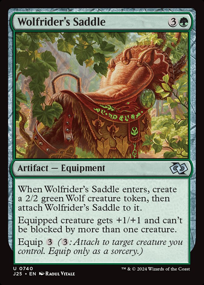 Wolfrider's Saddle card front