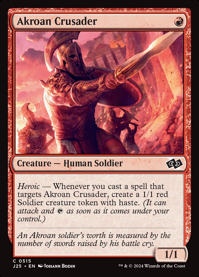 Akroan Crusader card front