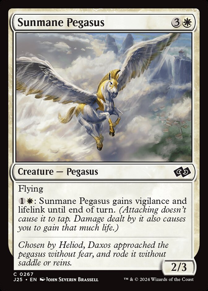 Sunmane Pegasus card front