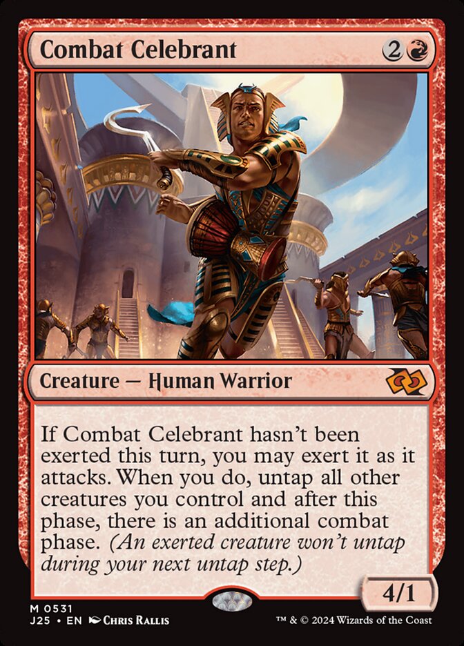 Combat Celebrant card front