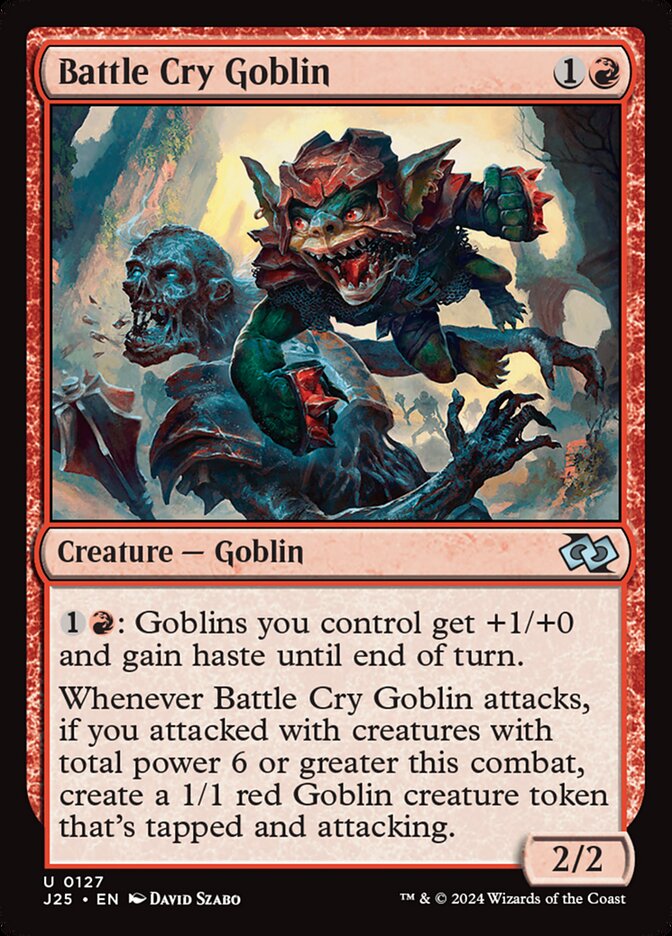 Battle Cry Goblin card front