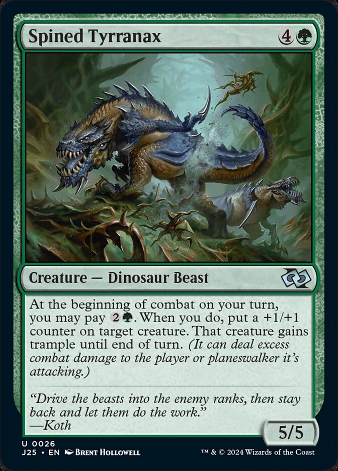 Spined Tyrranax card front