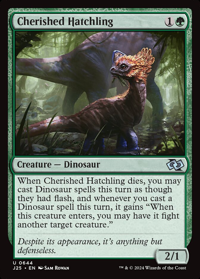 Cherished Hatchling card front