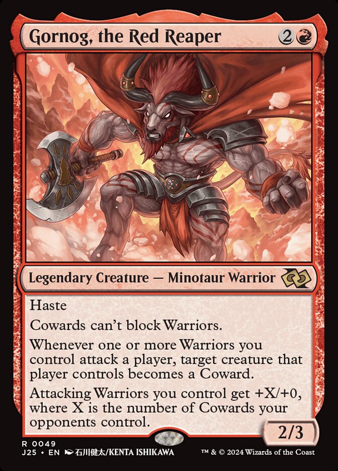 Gornog, the Red Reaper card front