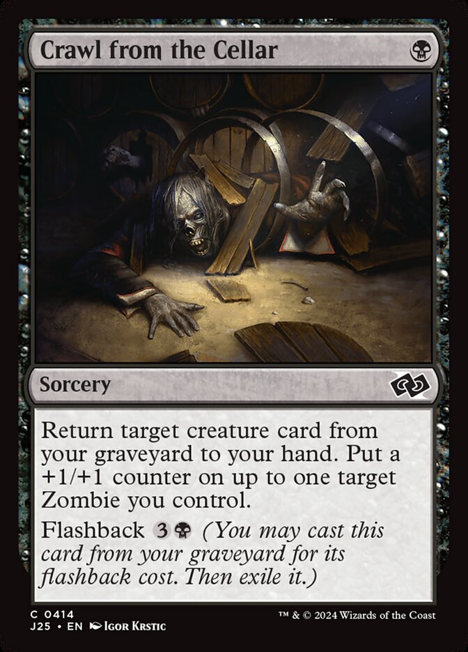 Crawl from the Cellar card front