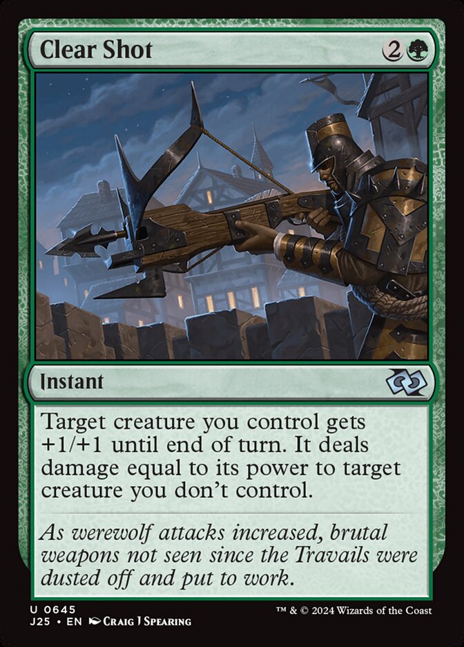 Clear Shot card front