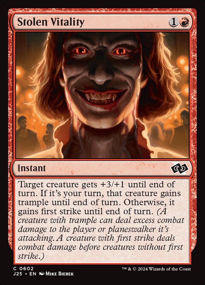Stolen Vitality card front