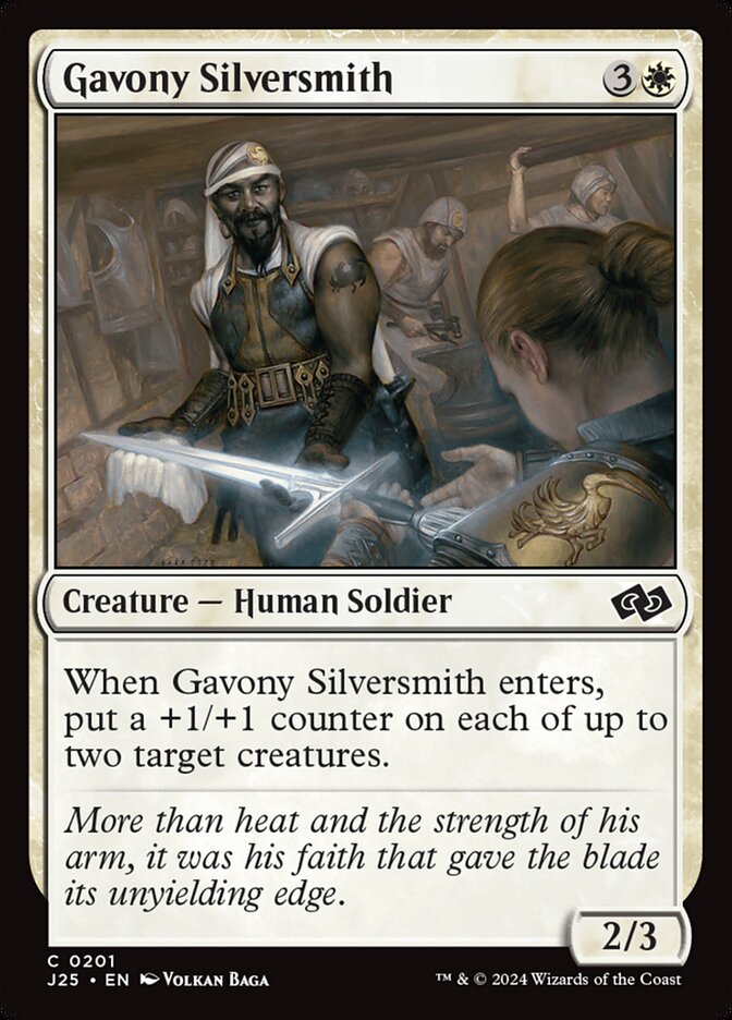 Gavony Silversmith card front