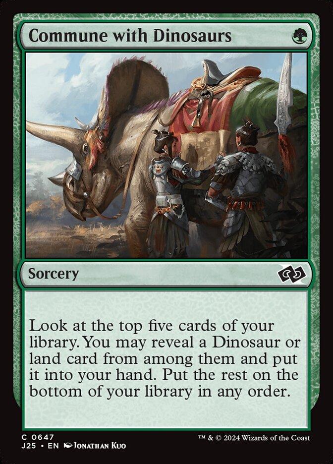 Commune with Dinosaurs card front