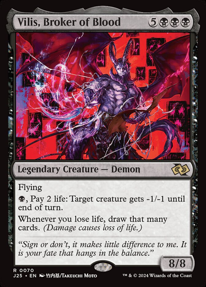 Vilis, Broker of Blood card front