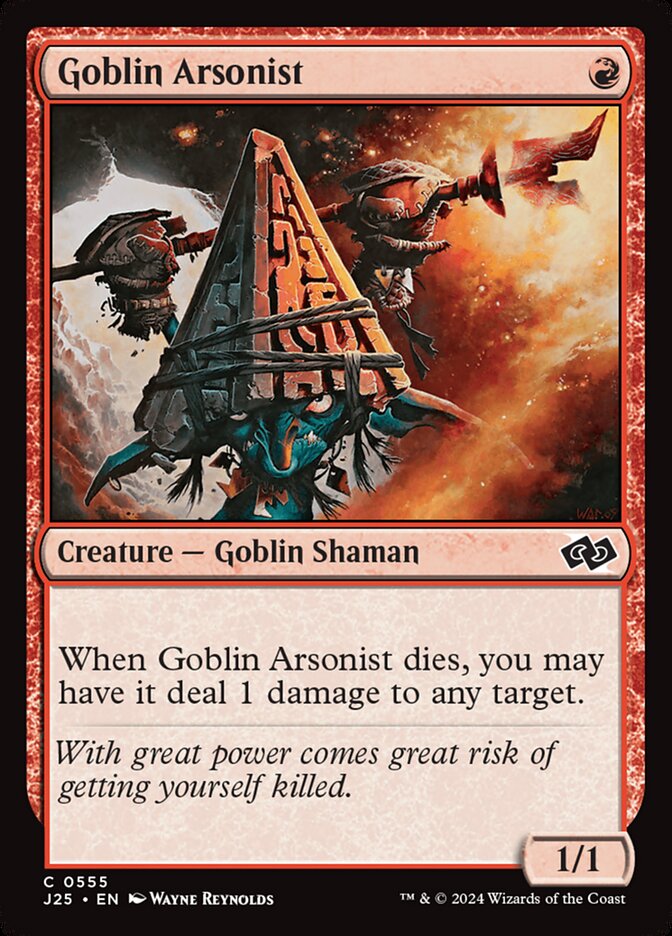 Goblin Arsonist card front
