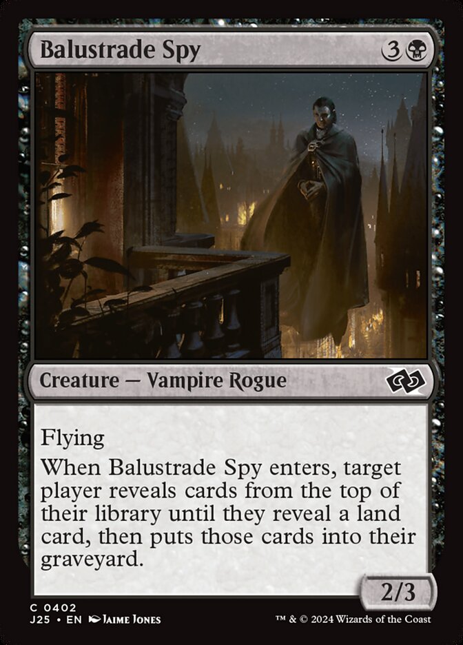 Balustrade Spy card front