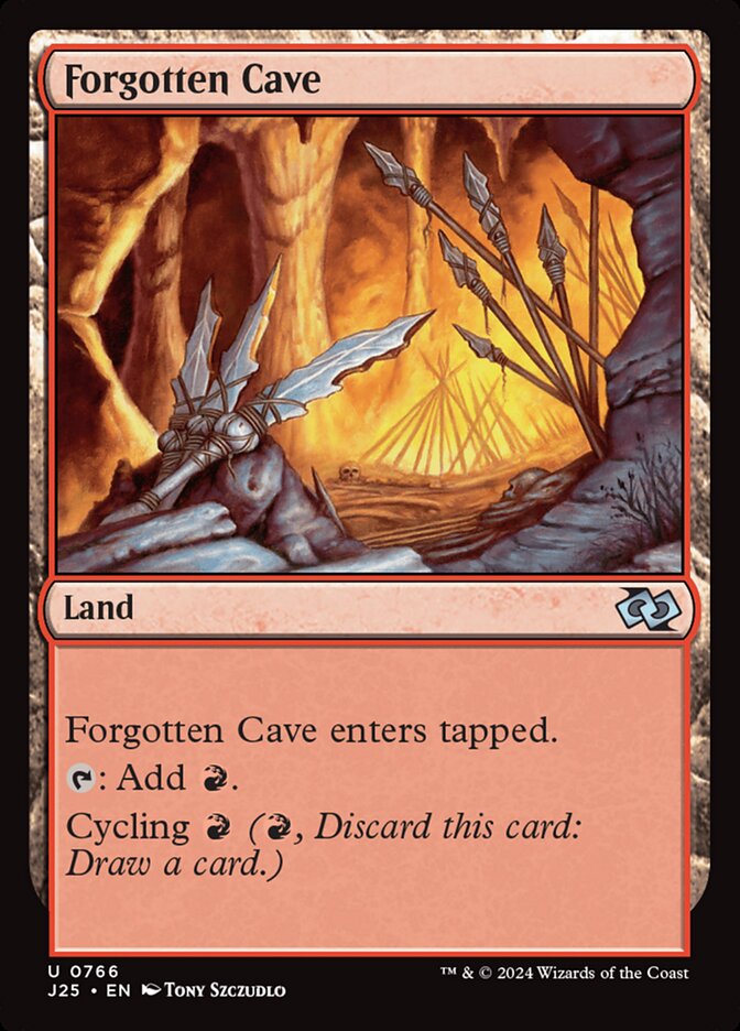 Forgotten Cave card front