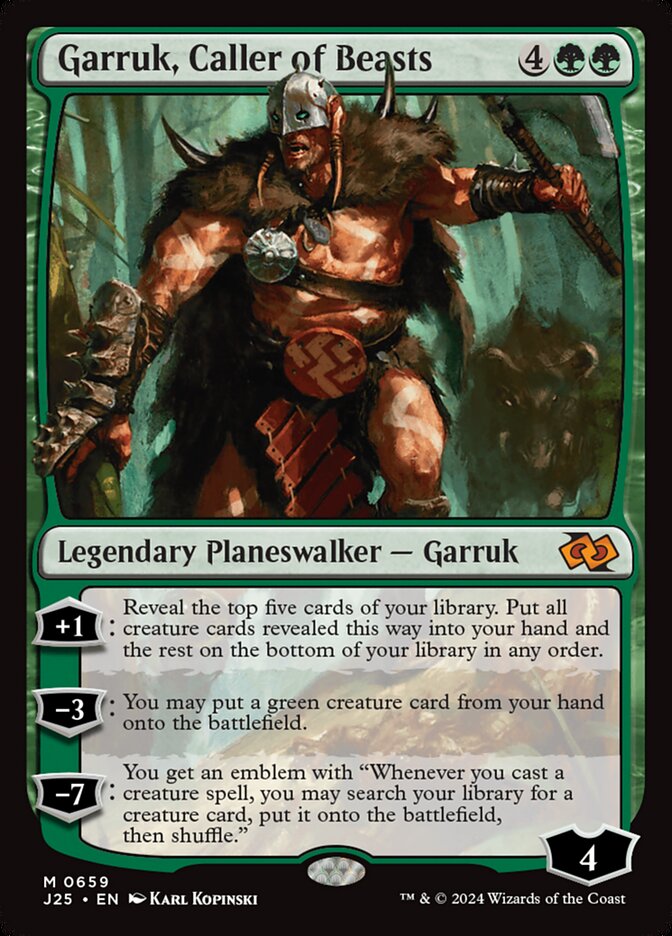 Garruk, Caller of Beasts card front