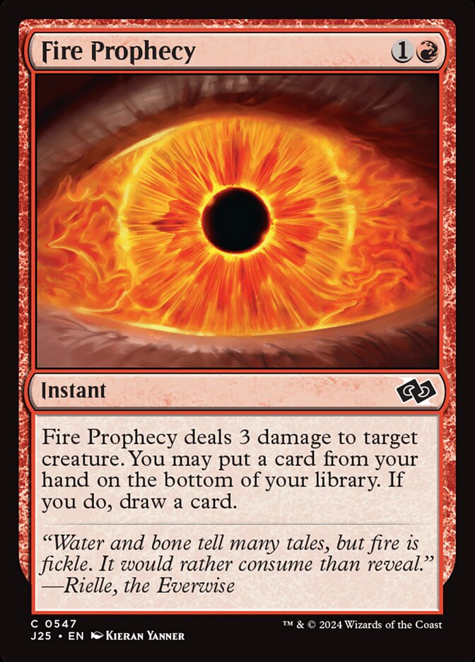 Fire Prophecy card front