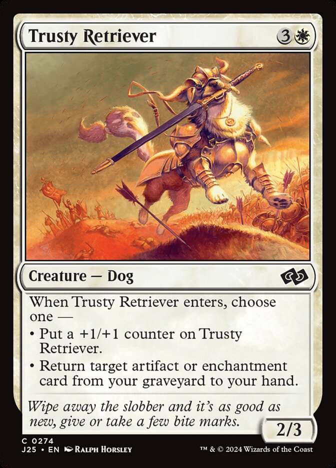 Trusty Retriever card front