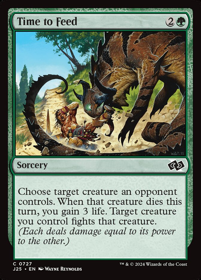 Time to Feed card front