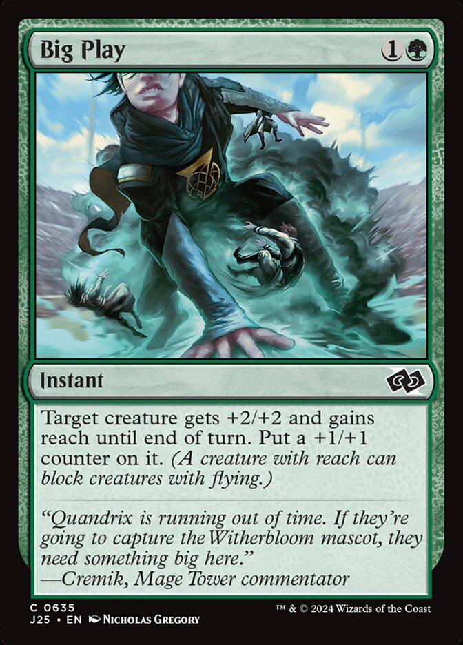 Big Play card front