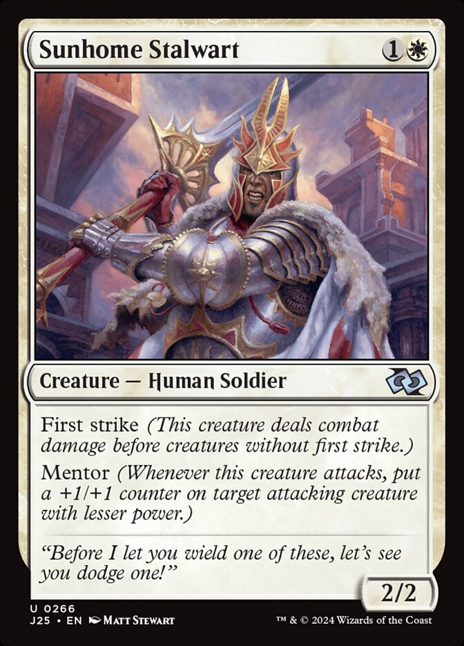 Sunhome Stalwart card front