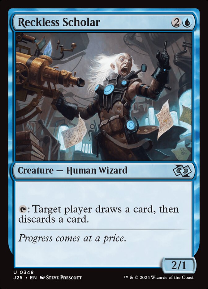 Reckless Scholar card front