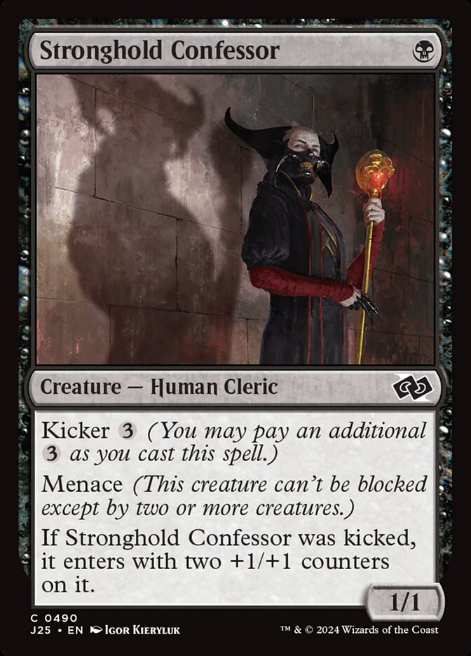 Stronghold Confessor card front
