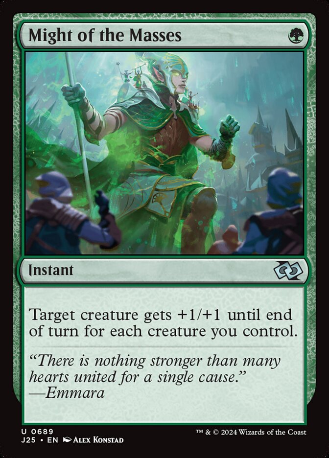 Might of the Masses card front