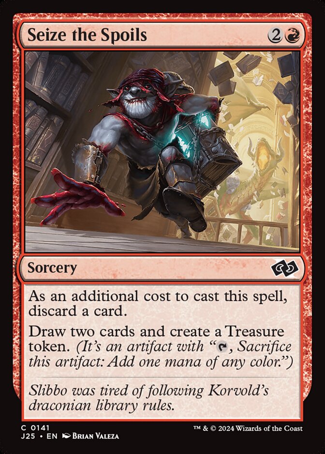 Seize the Spoils card front