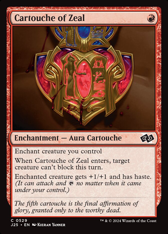Cartouche of Zeal card front