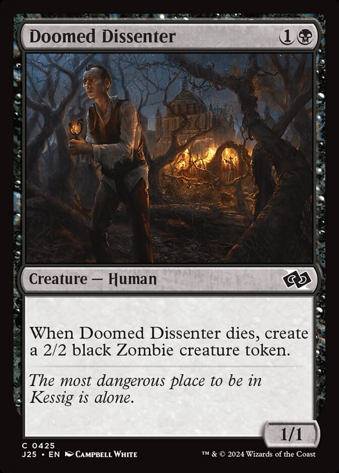 Doomed Dissenter card front