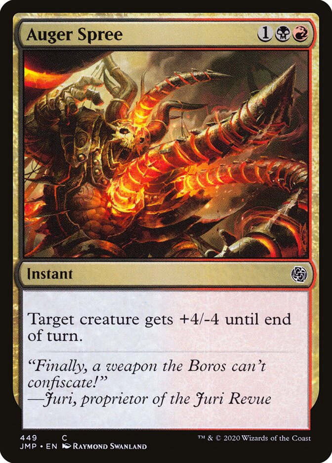 Auger Spree card front