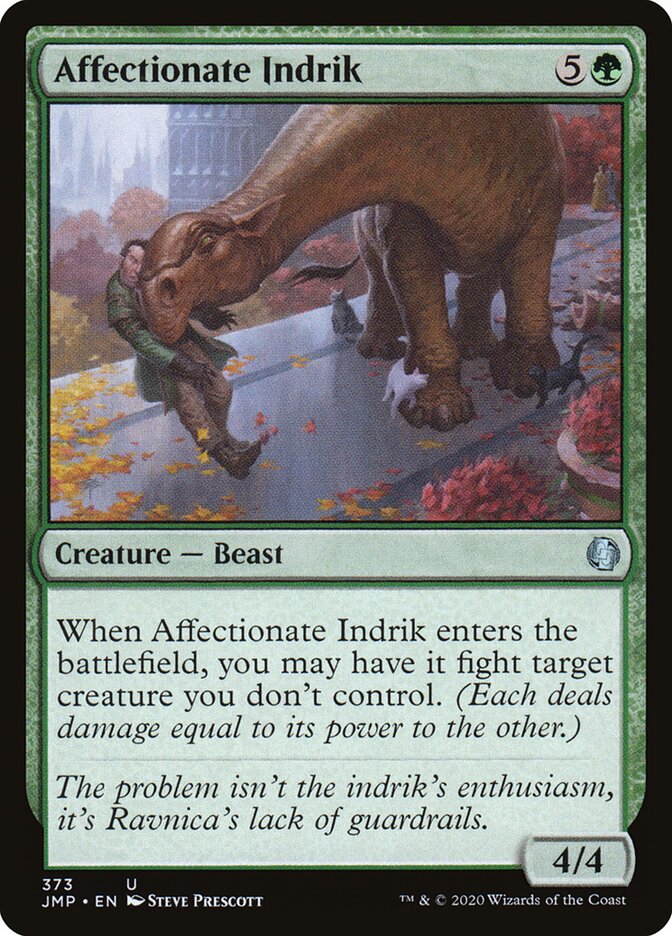 Affectionate Indrik card front