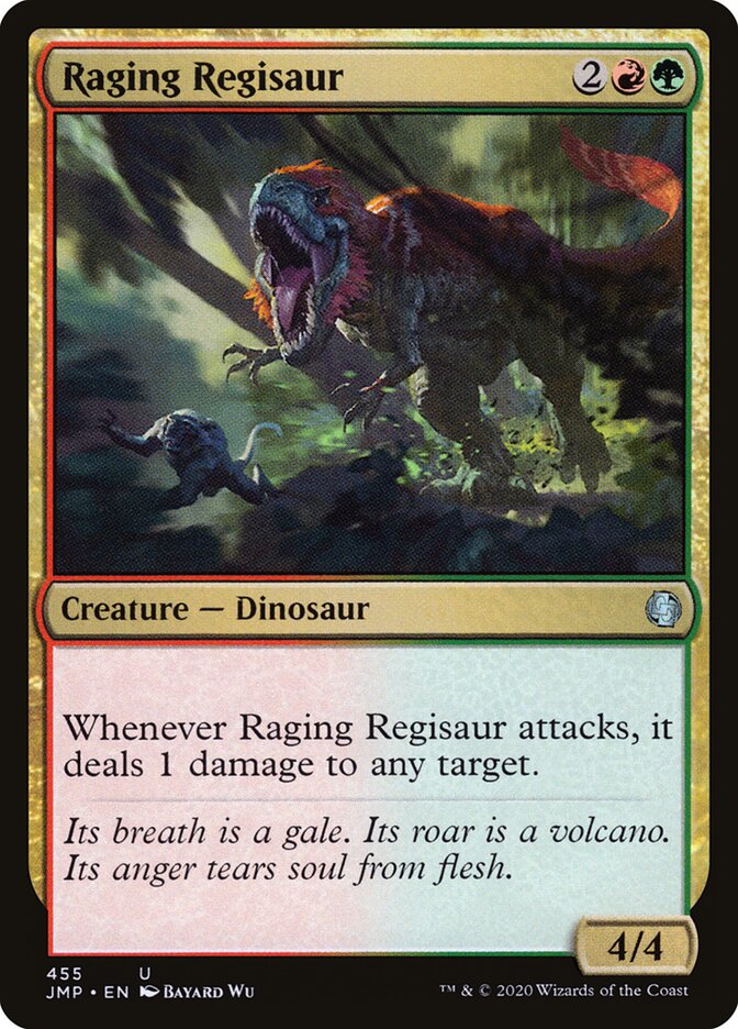 Raging Regisaur card front