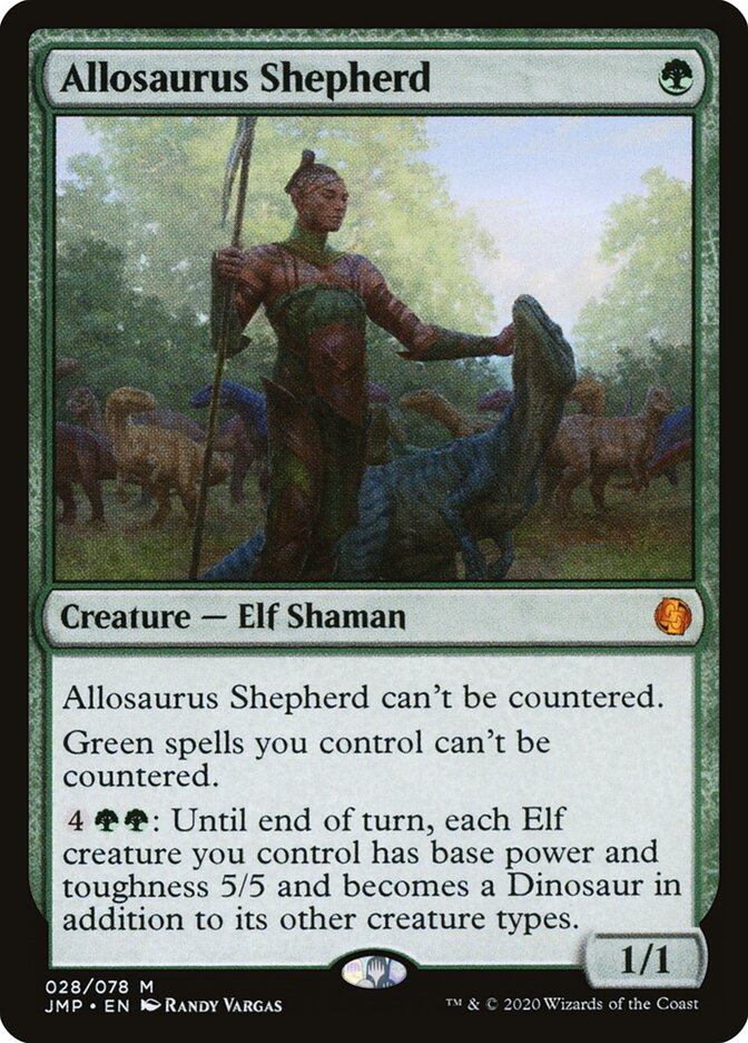 Allosaurus Shepherd card front
