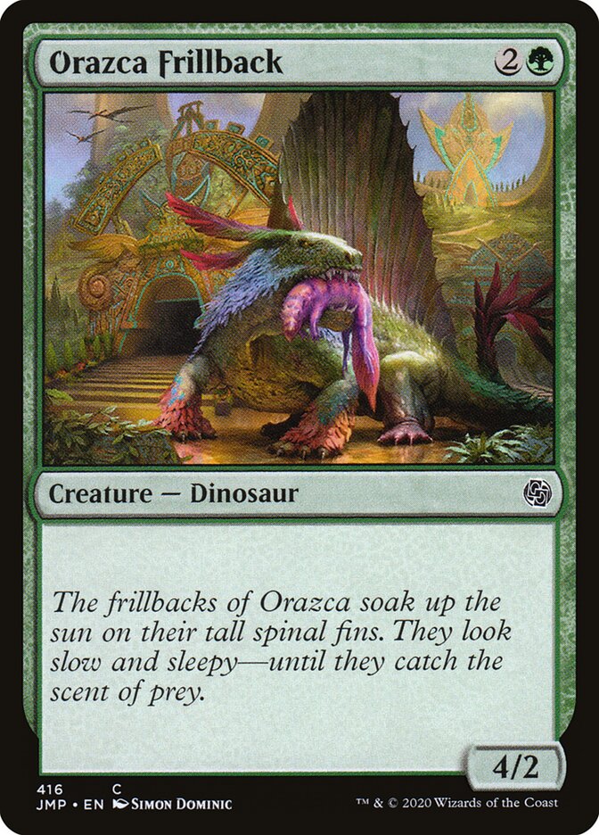 Orazca Frillback card front