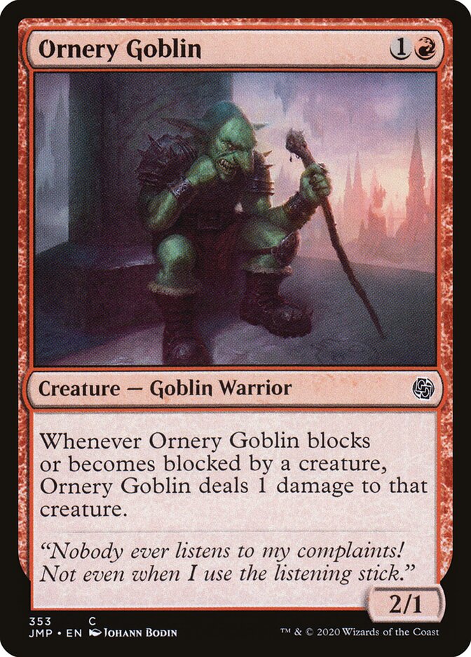 Ornery Goblin card front