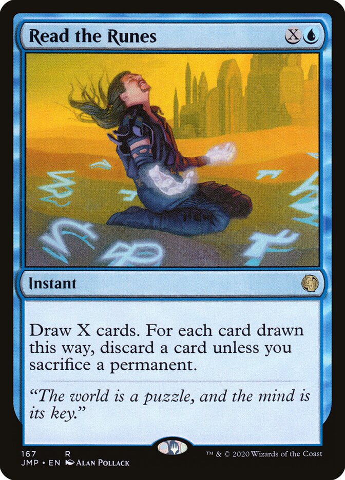 Read the Runes card front