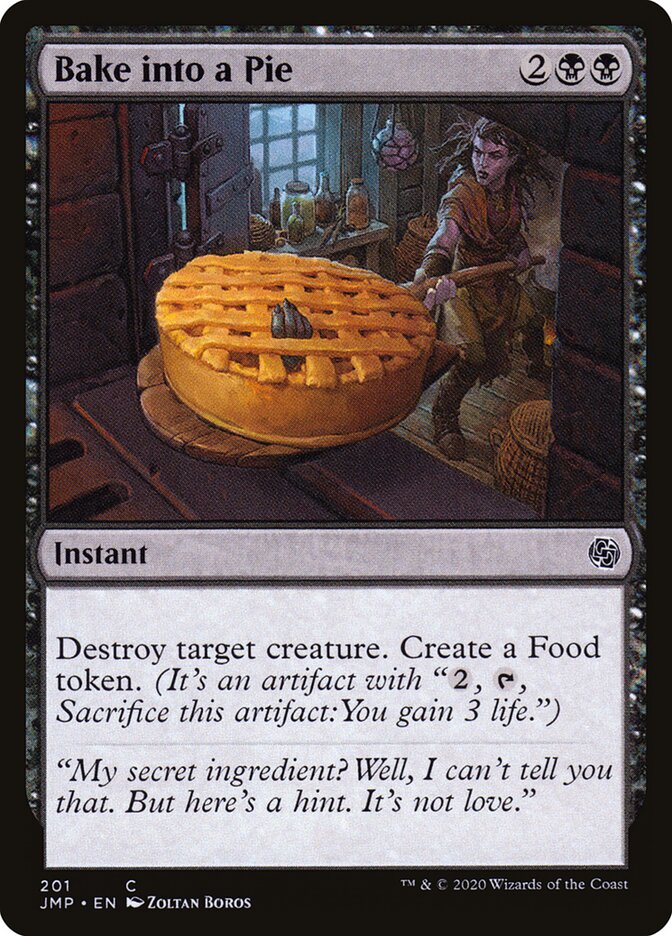 Bake into a Pie card front